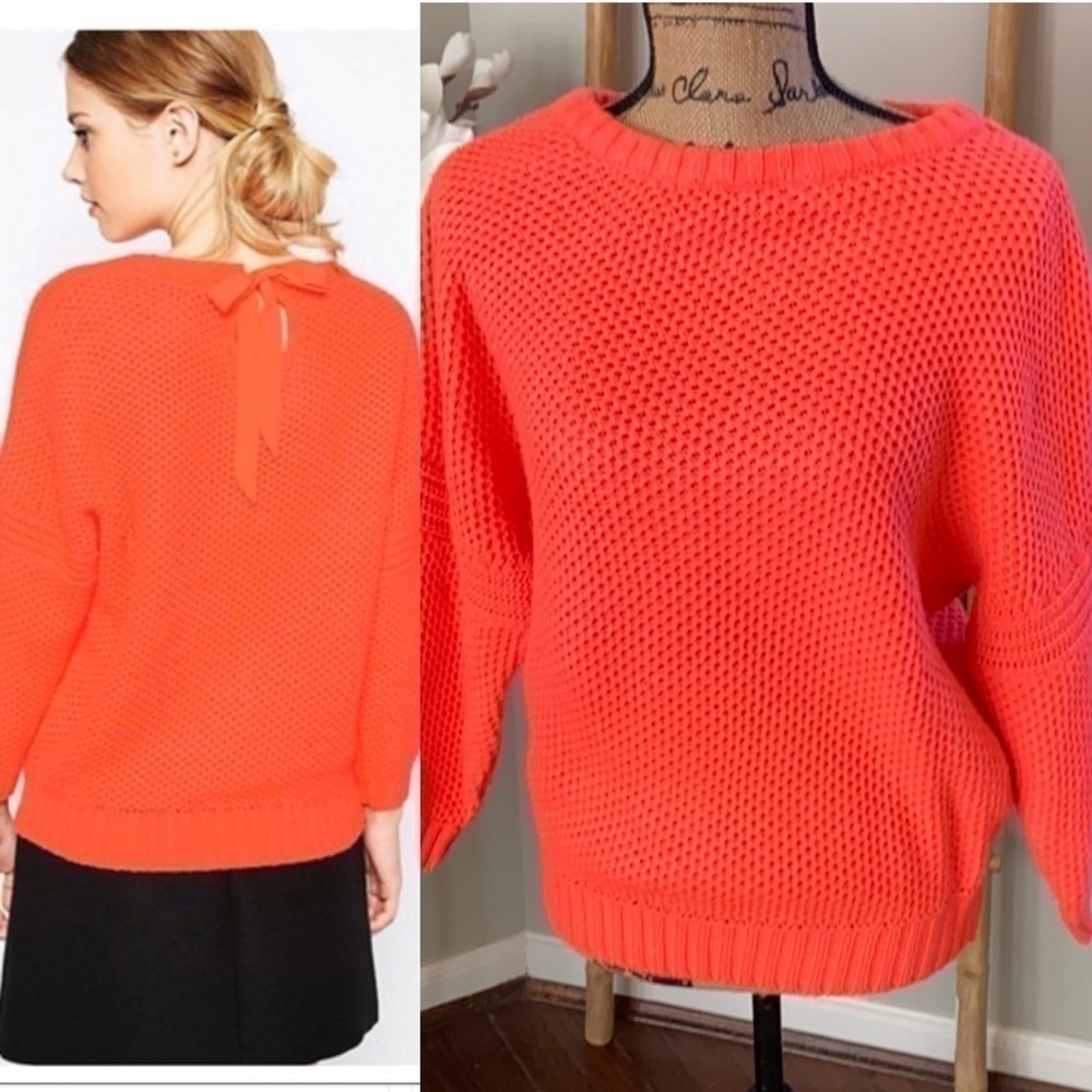 Ted Baker coral bow back sweater